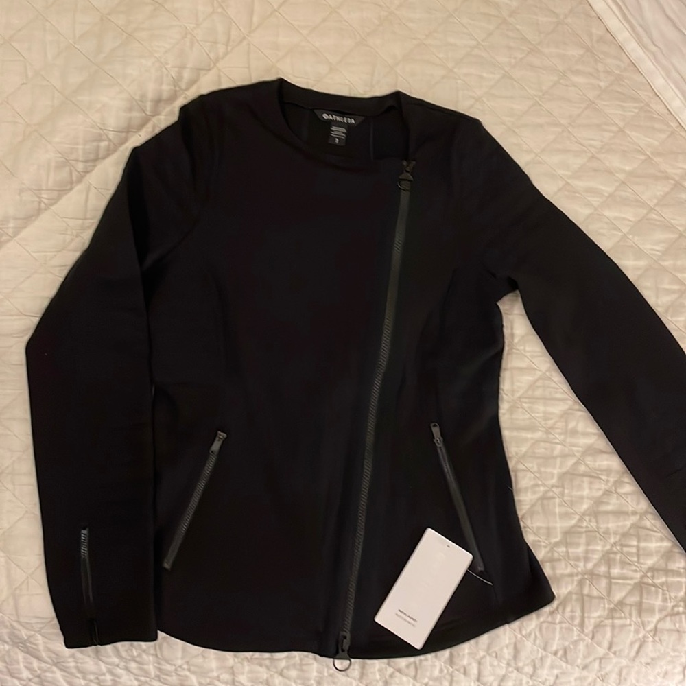 Athlete black moto jacket brand new